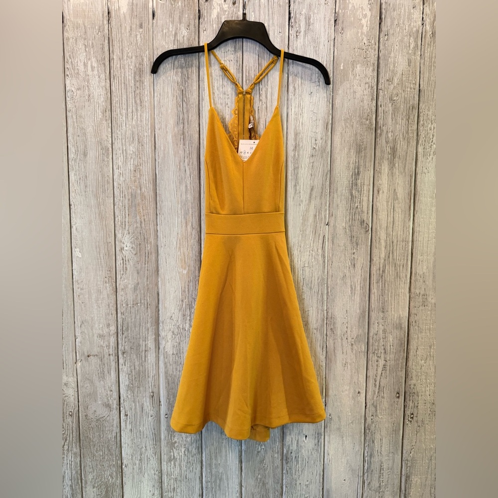 Iris Los Angeles Yellow Spaghetti Strap Dress - Picture 9 of 9